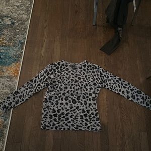 Bloomingdale’s cashmere printed sweater